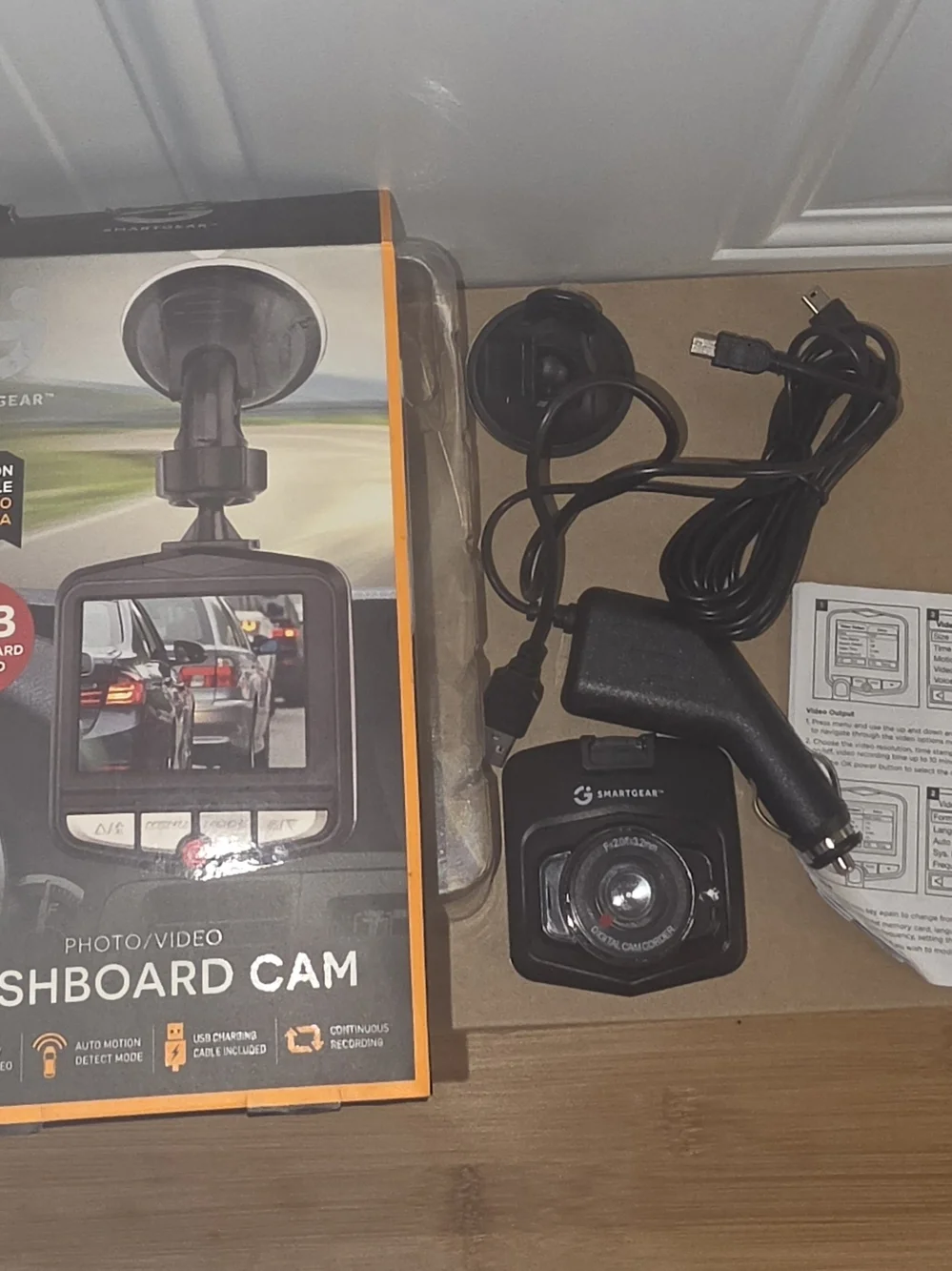 Black Dashboard/Board Cam Webcam with USB